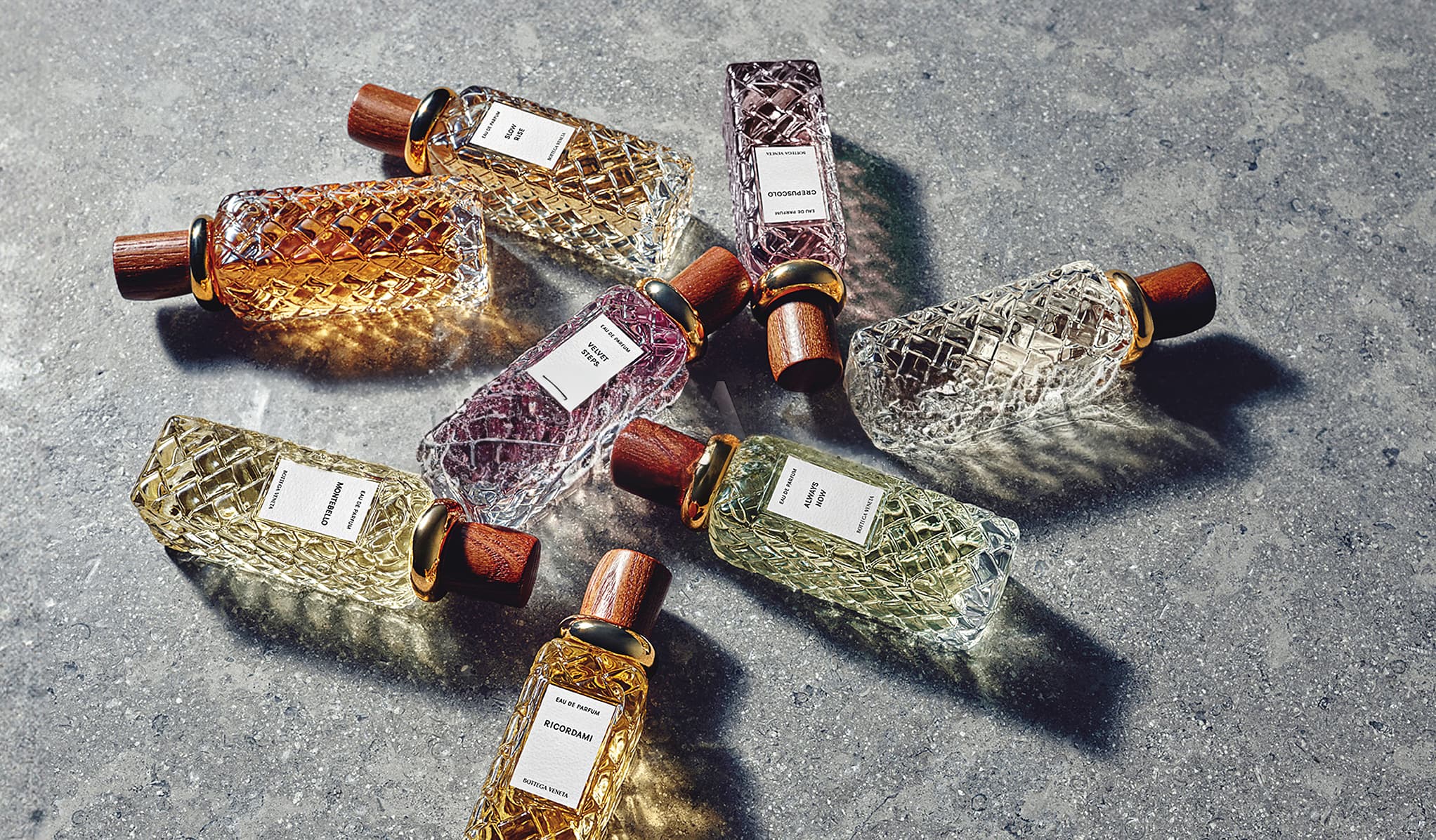 BOTTEGA VENETA推出全新Alta香氛系列10款淡香精作品。NT$7,300╱50ml、NT$9,600╱100ml。(BOTTEGA VENETA提供)