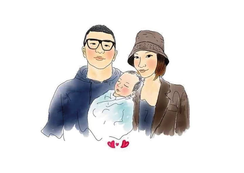 羅時豐的侄子張敏慎行事低調,只有一張畫像露臉。(翻攝自我是侄子臉書)