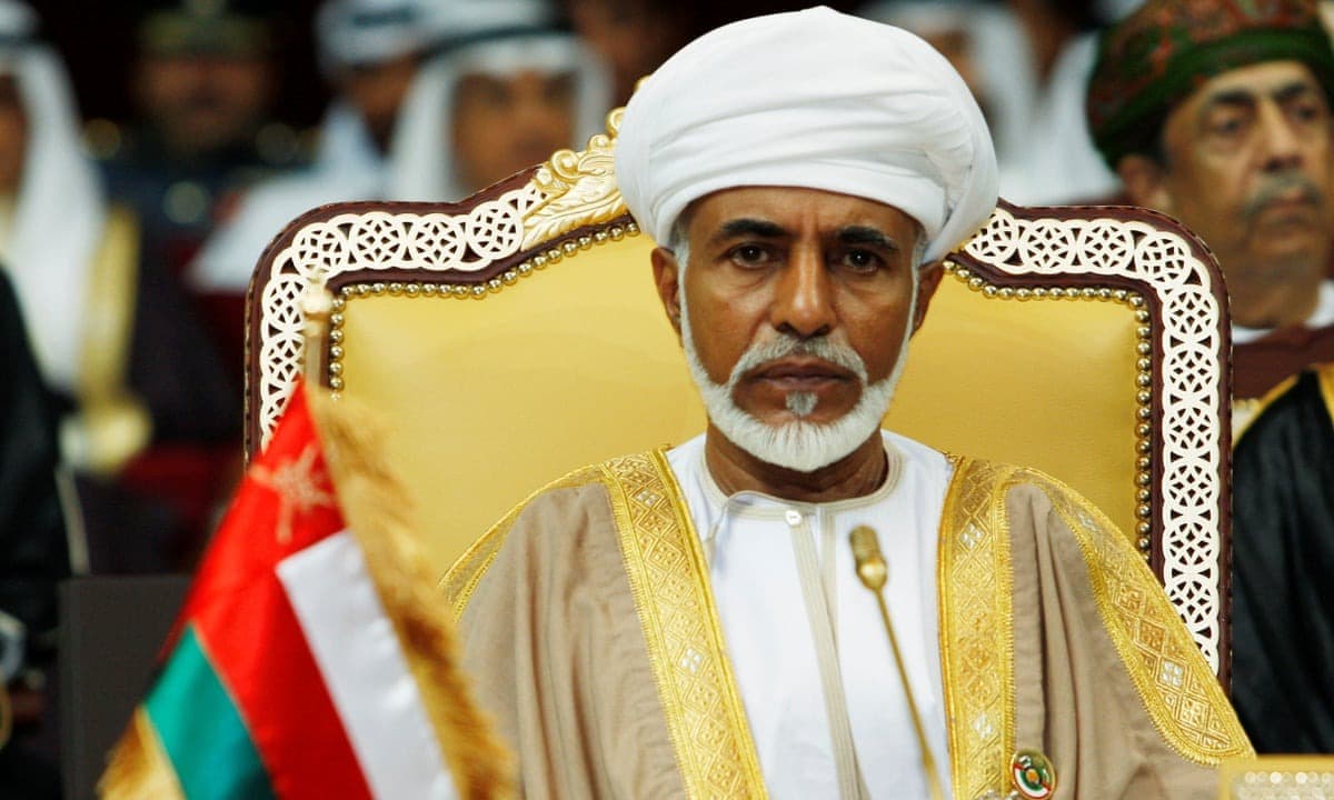 前阿曼蘇丹 Qaboos bin Said Al Said(1940~2020)。