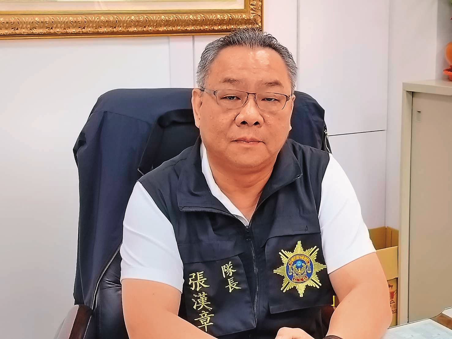 偵查隊長張漢章(圖)指出,江女被逮後很冷靜,不認為自己做錯什麼。