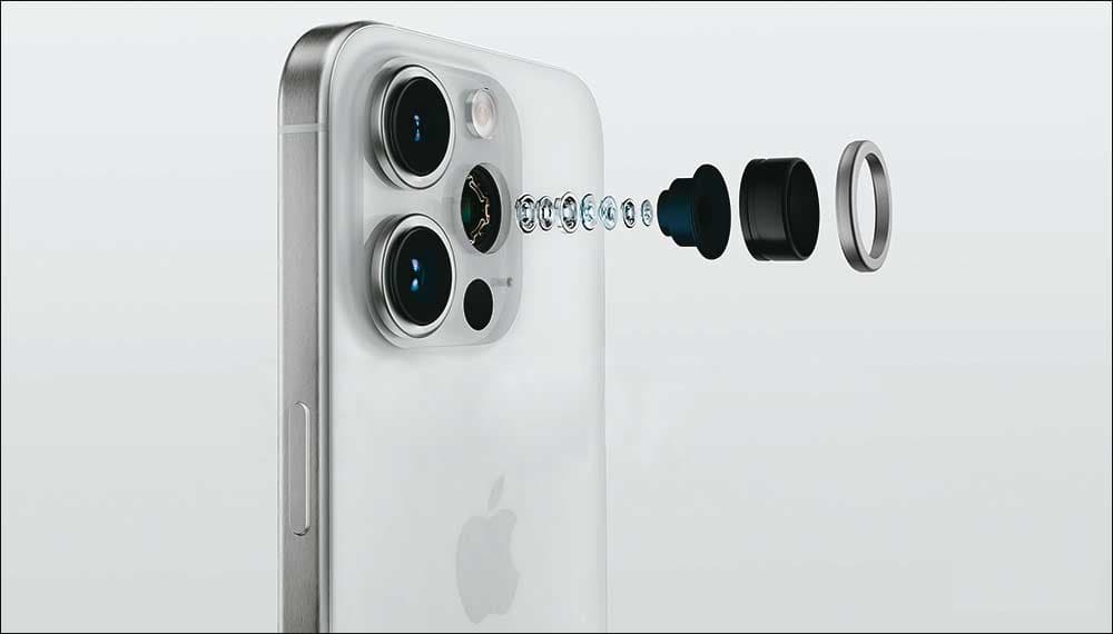 大立光獨家供應iPhone 15 Pro Max的「四重反射稜鏡相機模組」，改善手機鏡頭愈來愈凸出的問題，成為市場先驅。（翻攝網路）