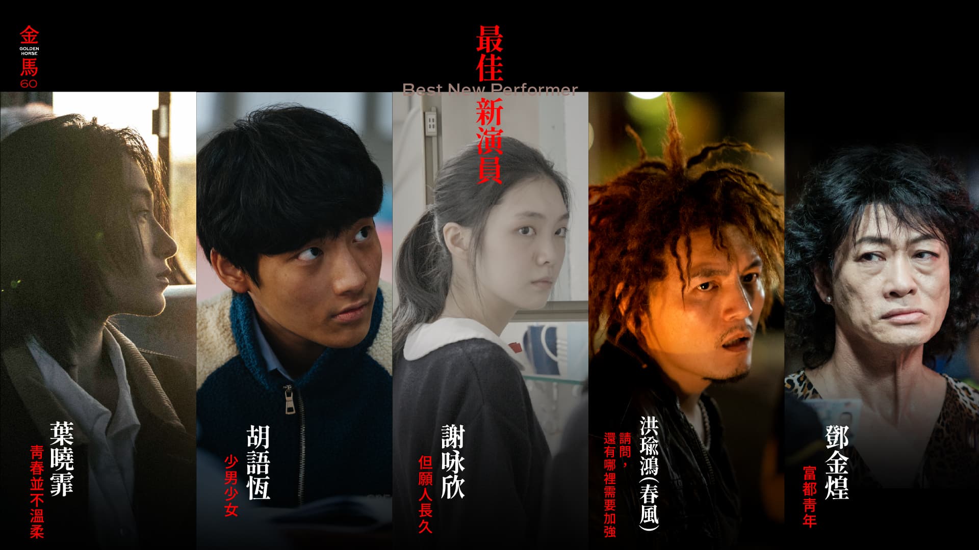 最佳新演員入圍名單出爐。(翻攝自金馬影展 TGHFF臉書)
