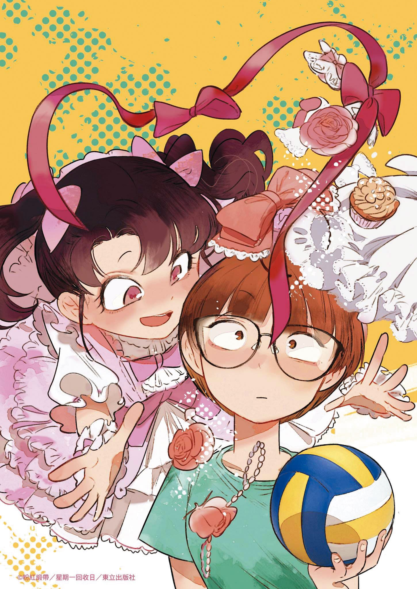 台灣愈來愈多百合漫畫問世,星期一回收日創作的《粉紅緞帶》曾獲金漫獎年度漫畫大獎。(翻攝自星期一回收日臉書)