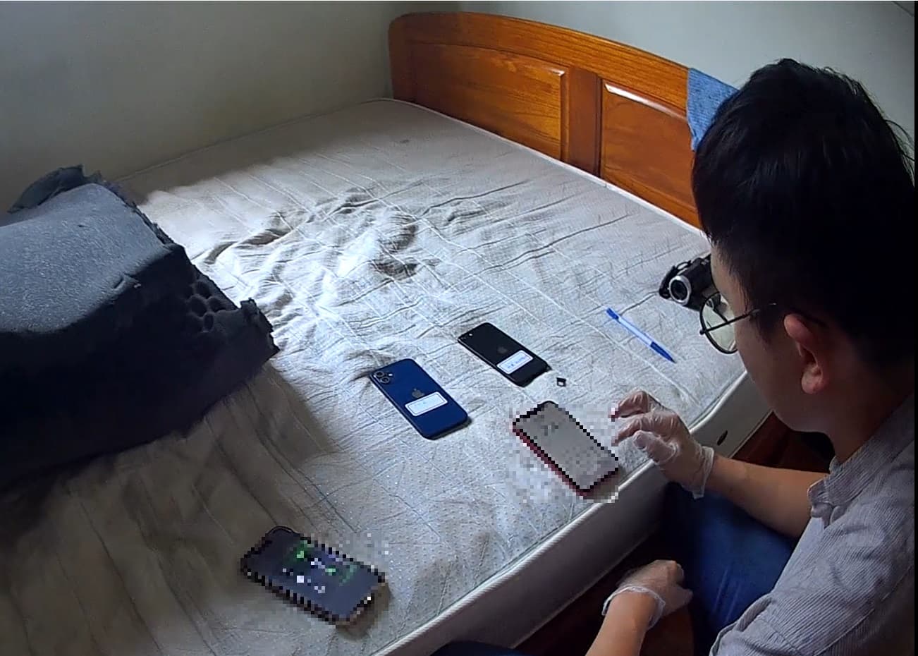 清點證物中。(中打提供)