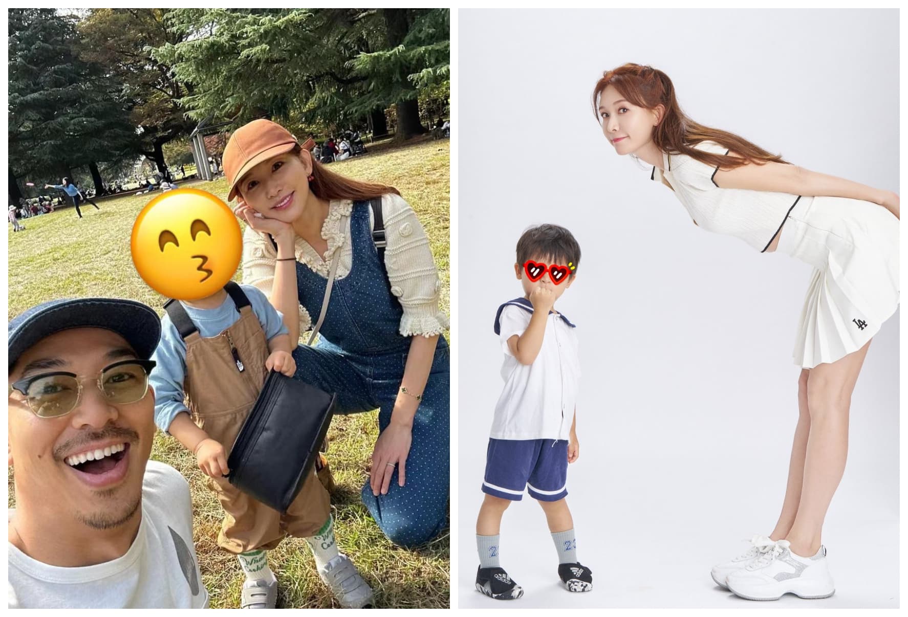 林志玲與AKIRA婚後育有3歲兒子。(翻攝林志玲臉書)