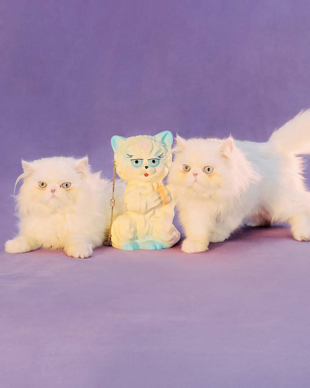 Michele親手設計的Le Chat de la Maison貓咪,是近年的時尚新寵兒。(翻攝自maisonvalentino IG)