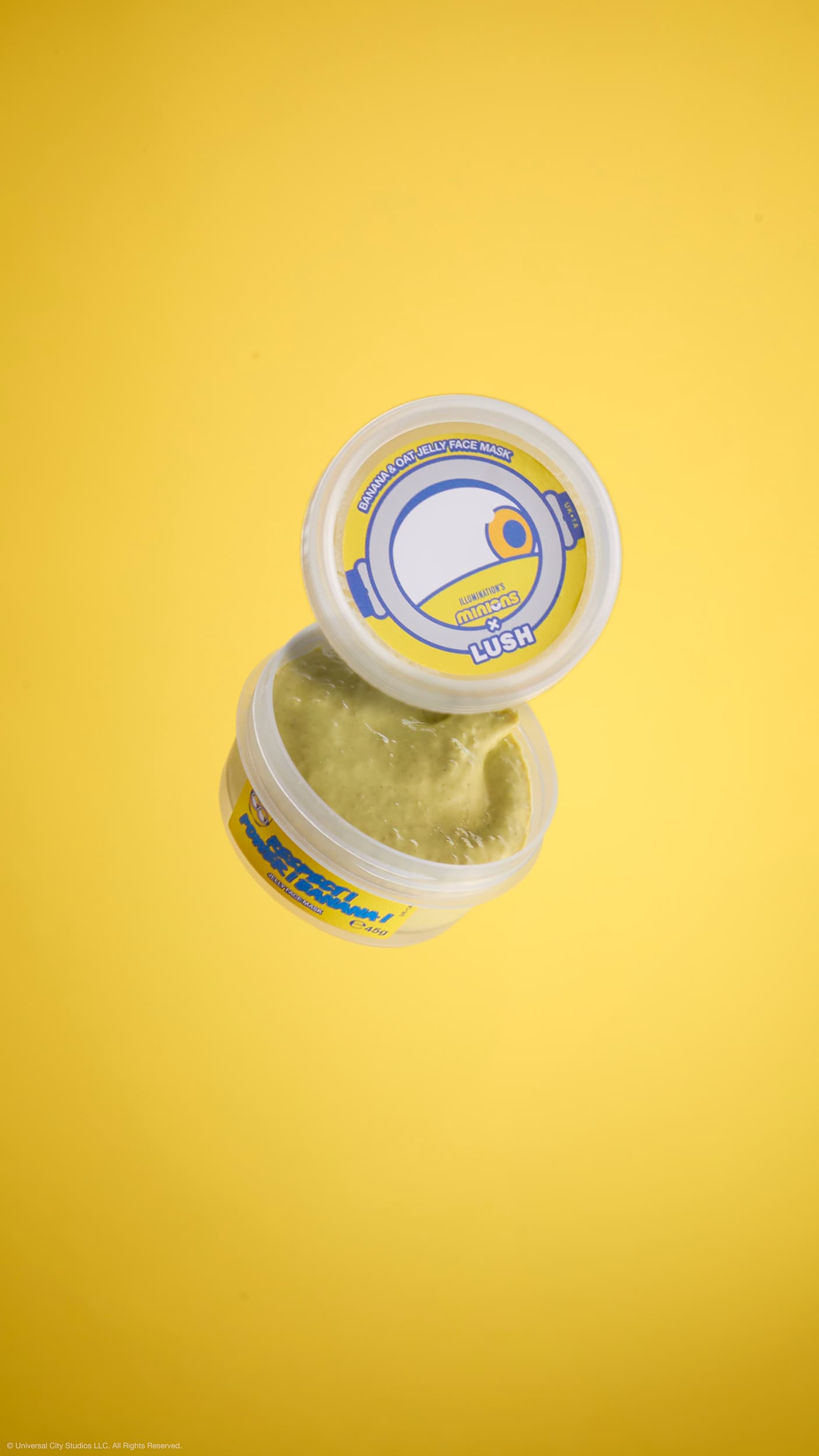 Minions x LUSH蕉蕉活力果凍面膜。NT$550(嵐舒提供)
