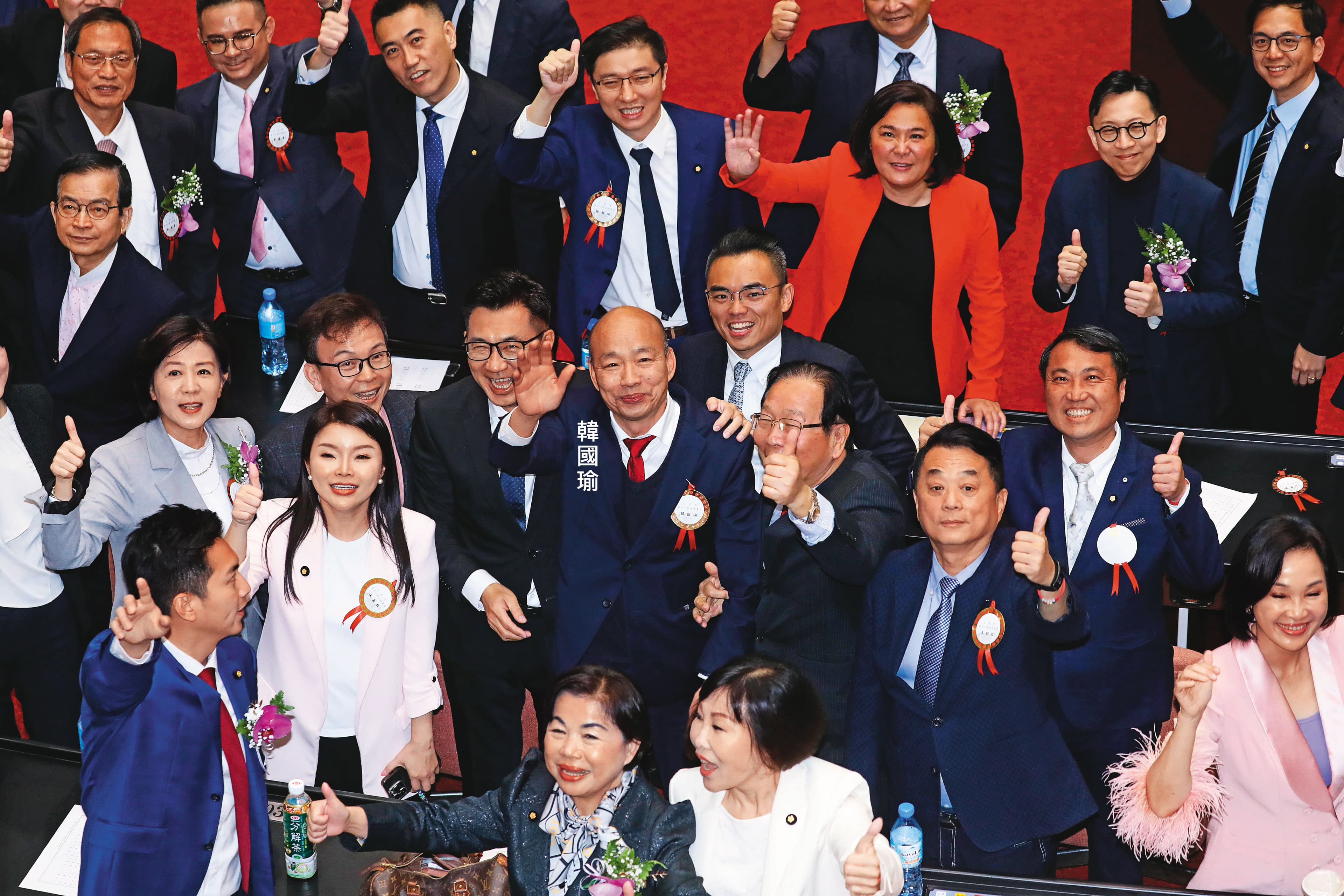 韓國瑜2個月前當選院長時深獲藍委愛戴,如今則進入磨合期。
