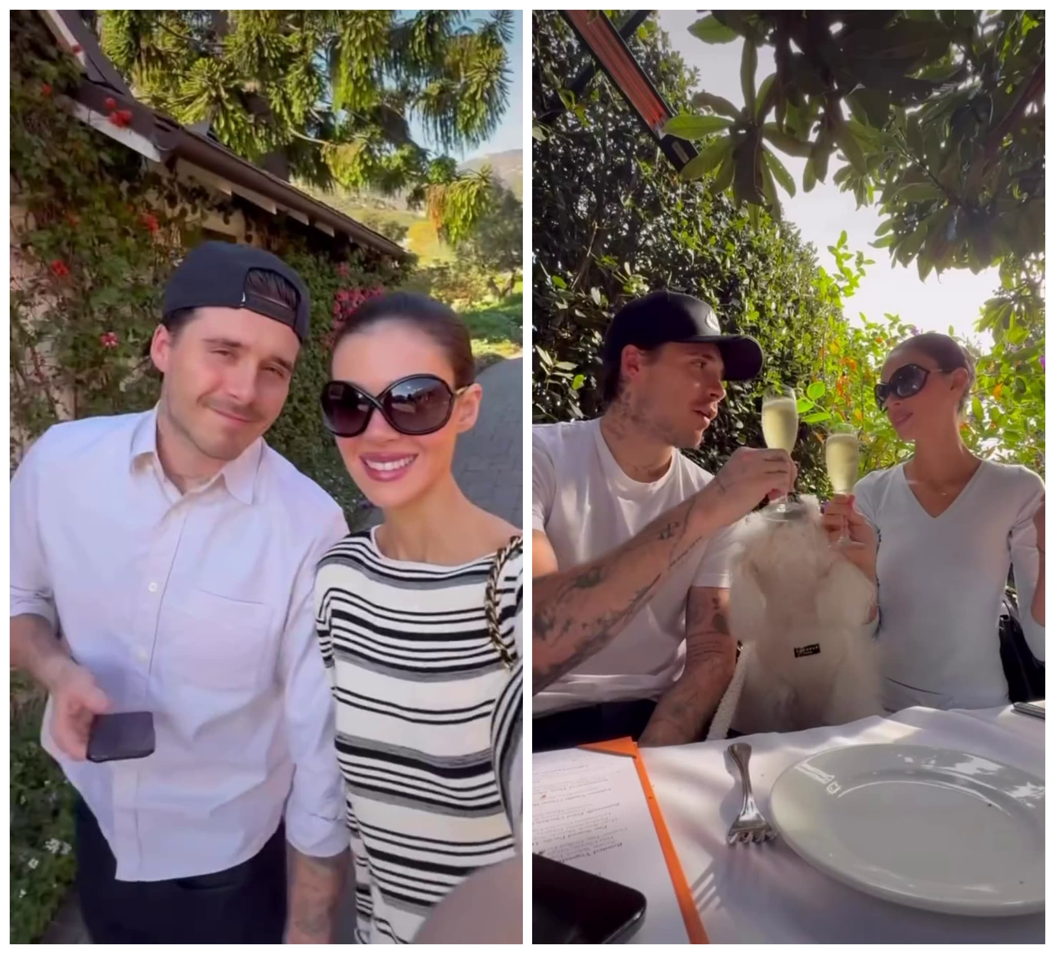 布魯克林和妻子妮寇拉在馬里布度假。(翻攝brooklynbeckham TikTok))