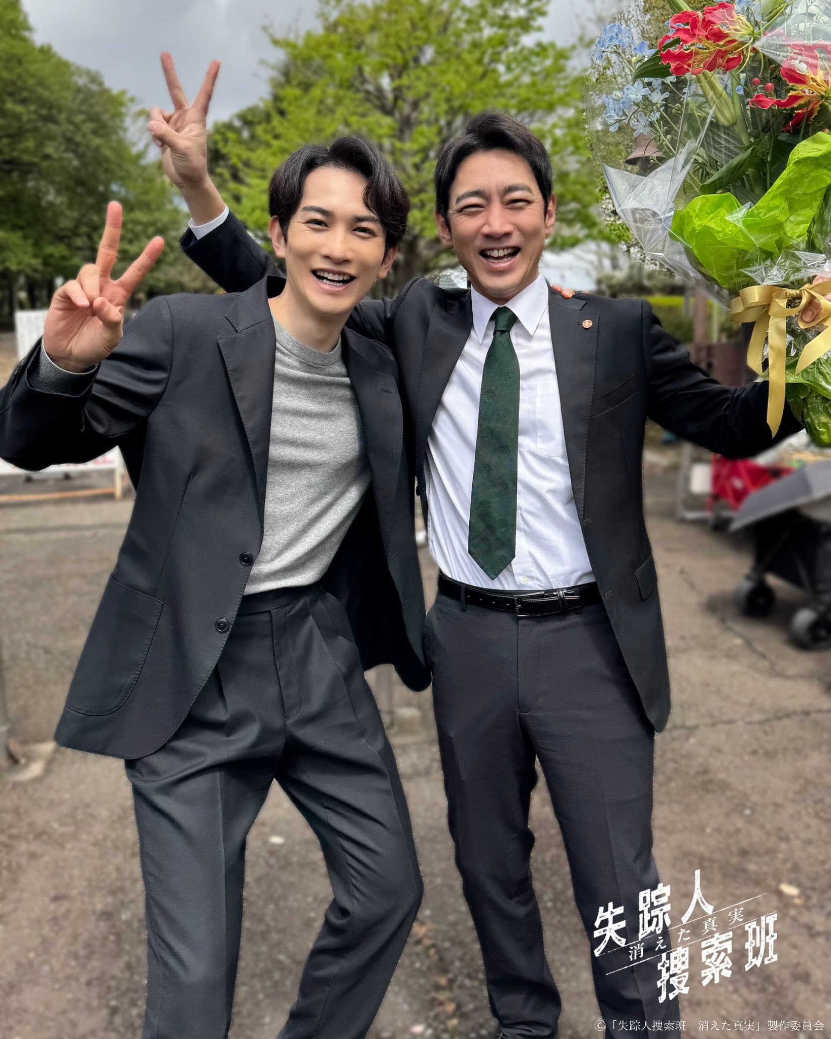 町田啓太(左)與小泉孝太郎二度合作超開心。(翻攝官方X)