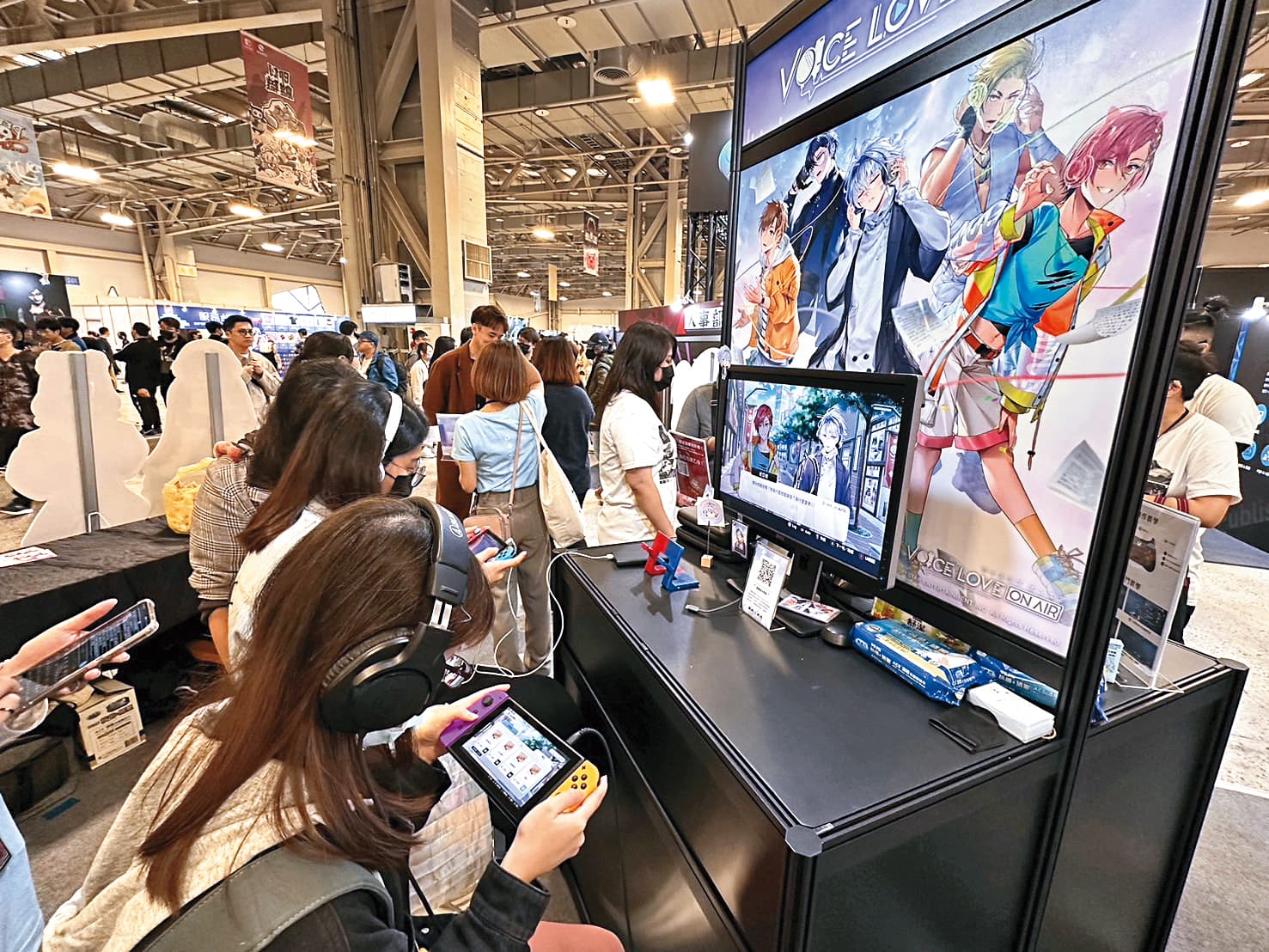 《Voice Love on Air》預計今夏推出任天堂Switch版，先前電玩展中已提供玩家試玩。（大宇資訊提供）