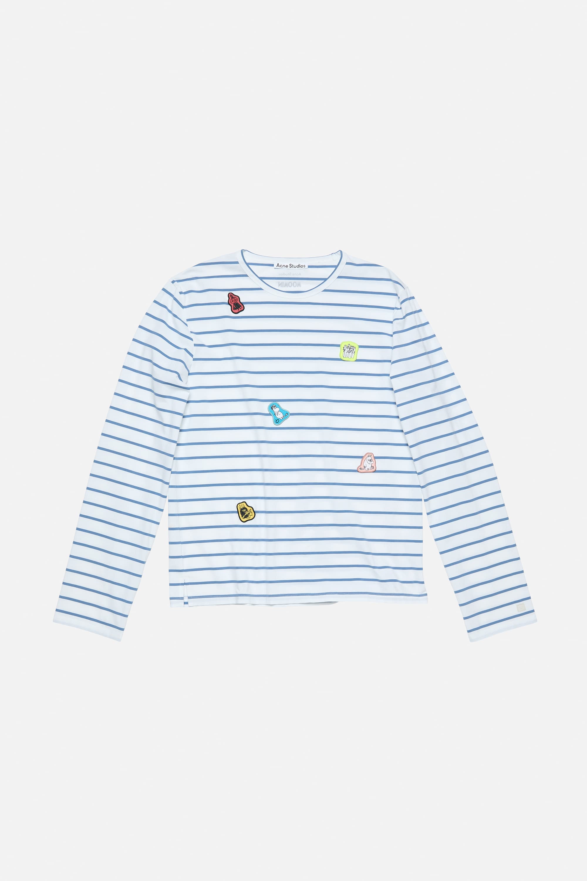 Acne Studios x Moomin條紋上衣。NT$14,400。（藍鐘提供）