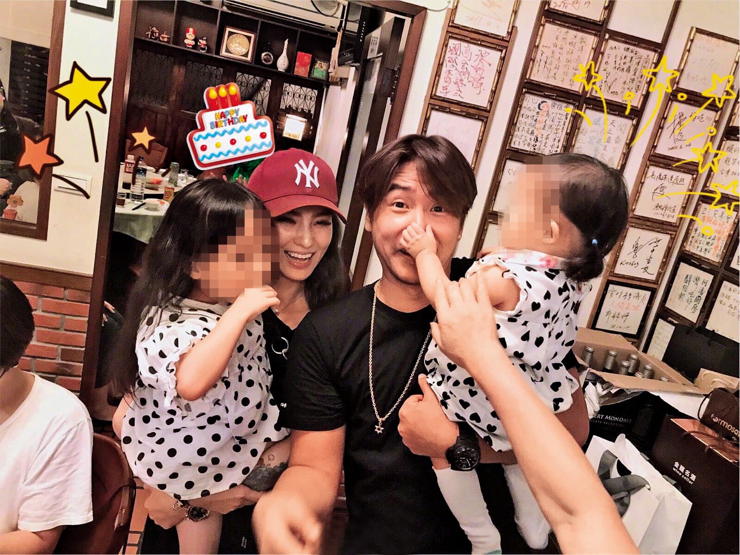 歐弟和鄭雲燦結婚7年,生下兩個女兒,最後因個性不合離婚。(翻攝自歐弟微博)