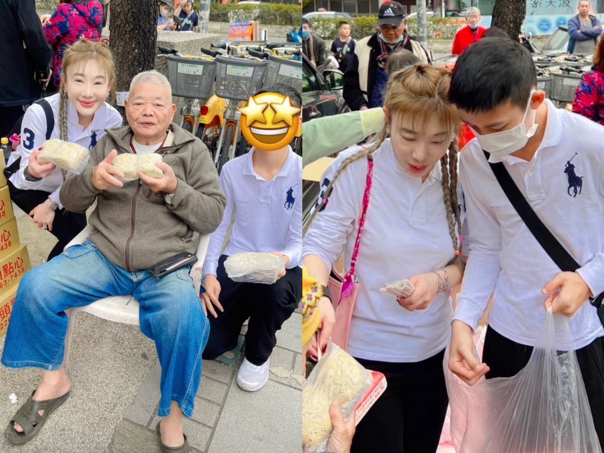 房地產名媛王子苓今帶兒子響應送愛心,也希望將來有機會能多多參與公益活動。(王子苓提供)