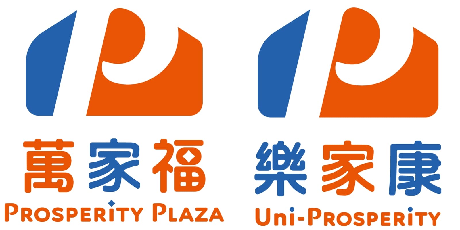 家樂福量販、超市分別改名萬家福、樂家康,但共用同一個品牌Logo。(翻攝自官網)