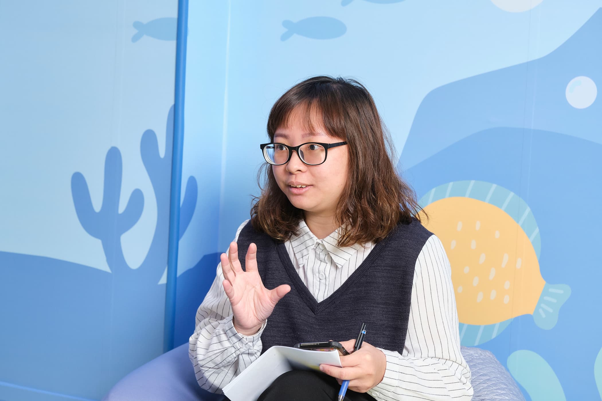 獲得「服務績優獎」的蘇軒儀認為社工需具備「從同理心出發，設身處地為他人著想」的特質。