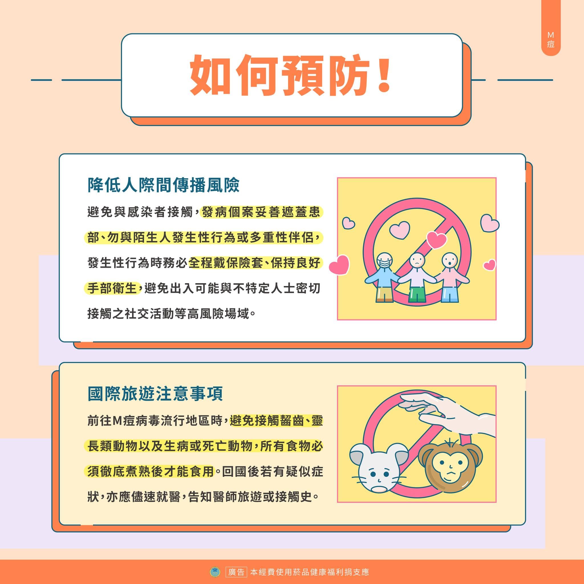 衛福部說明M痘。(翻攝自臉書@衛福部)