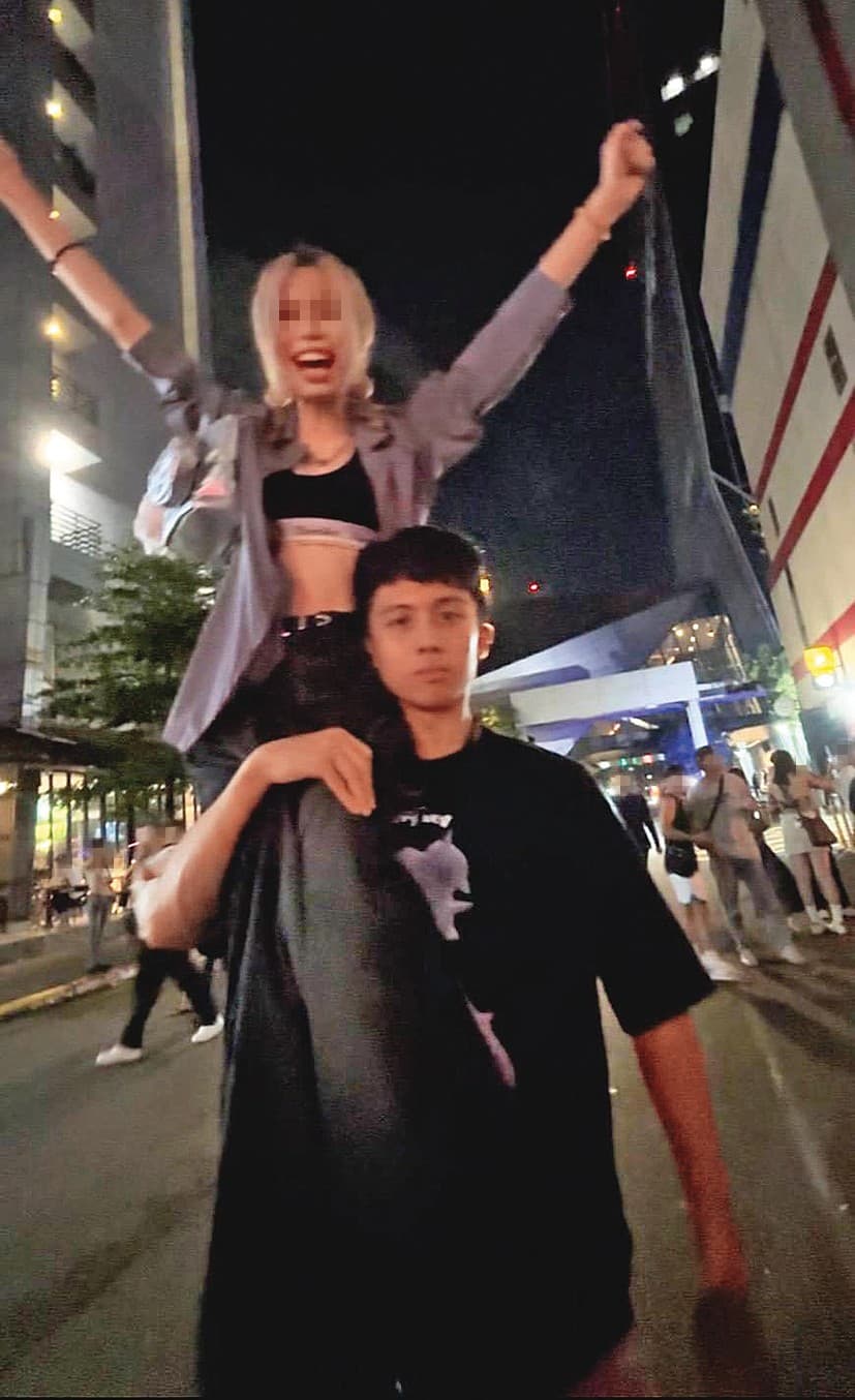過往曾有自稱是孫安佐(右)女友的J(左),向本刊爆料男方的複雜私生活,但遭否認。(讀者提供)