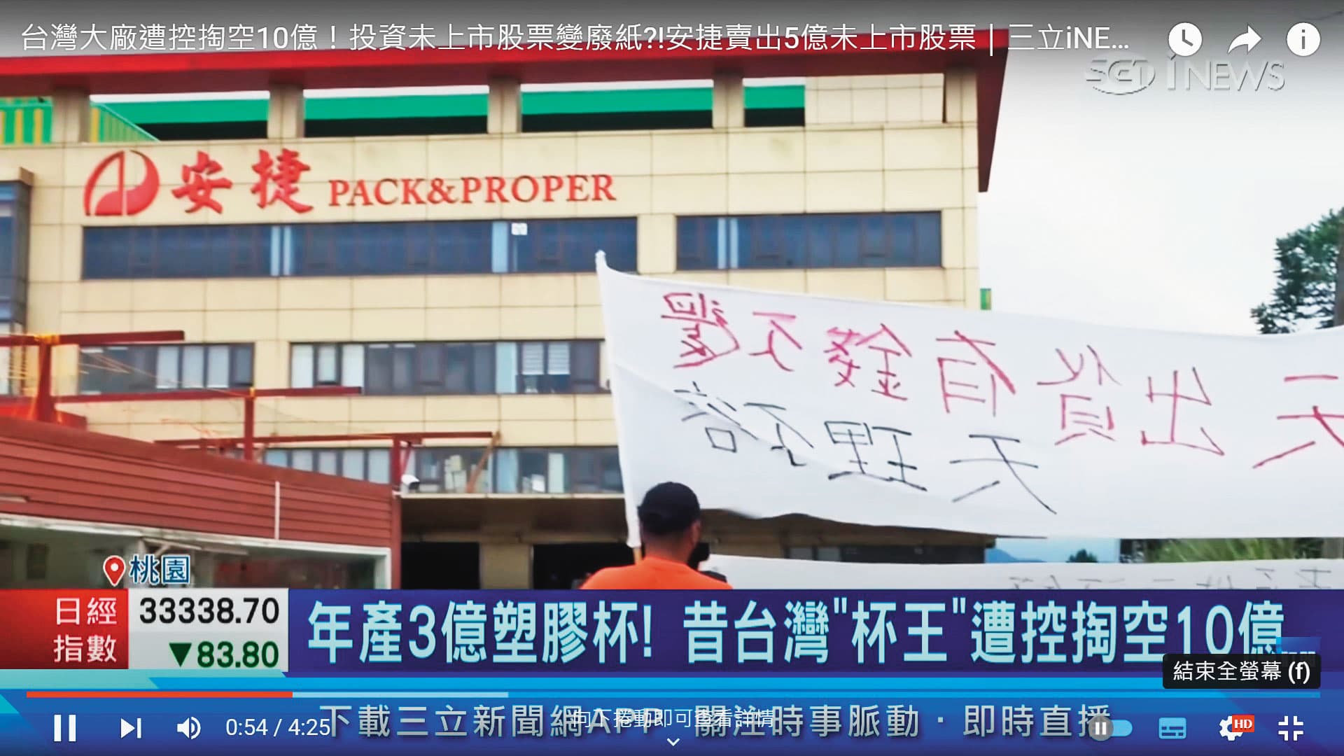 安捷經營團隊涉嫌掏空,還爆發勞資糾紛。(翻攝三立新聞)