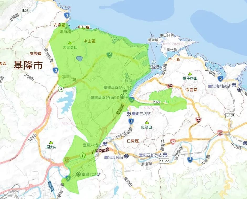 台水曝光受影響縣市地區。(翻攝自台灣自來水公司第一區管理處)