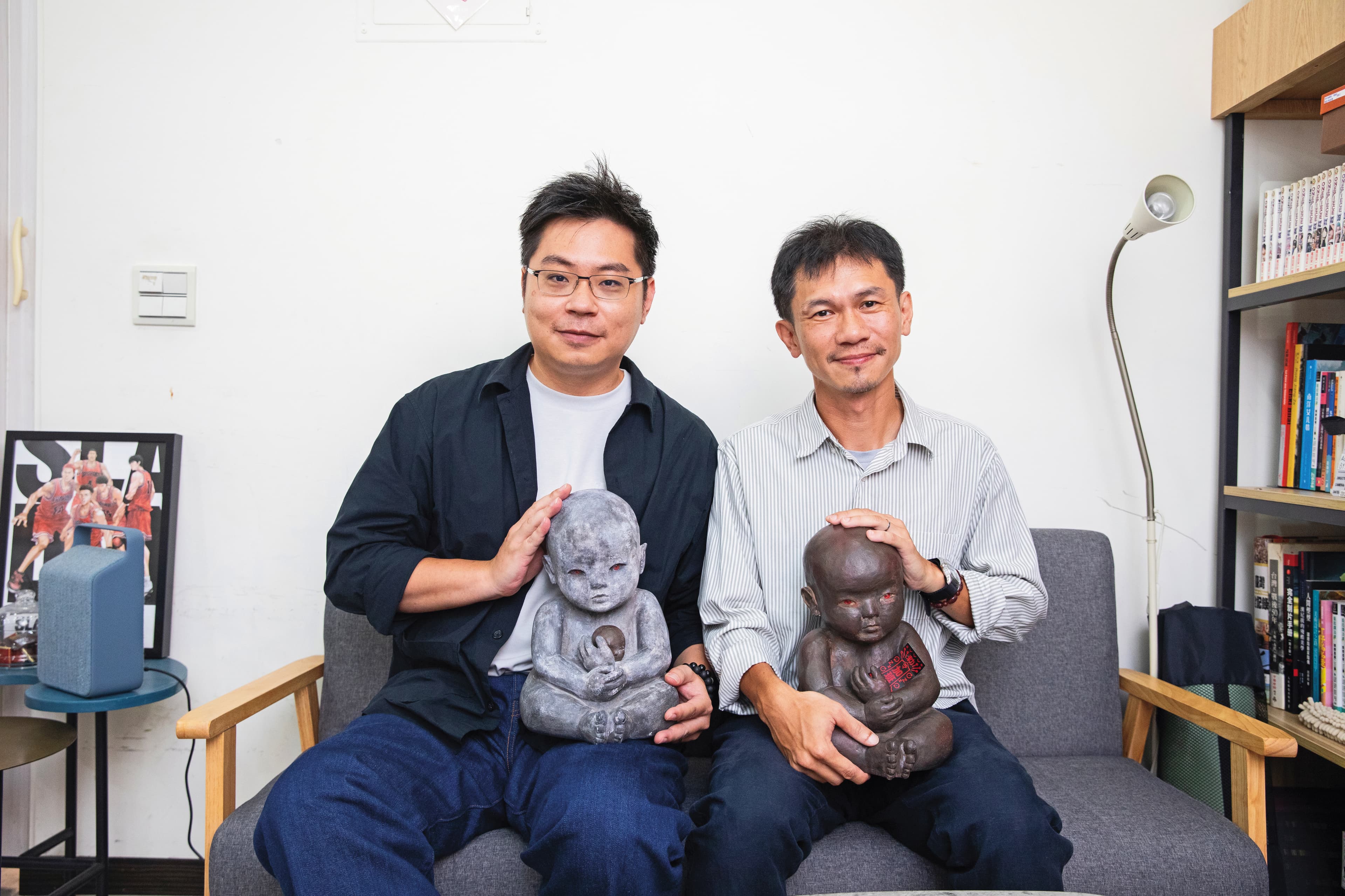 首度擔任電影編導的解孟儒(左)與攝影指導陳麒文(右)都有豐富的恐怖電影工作經驗。