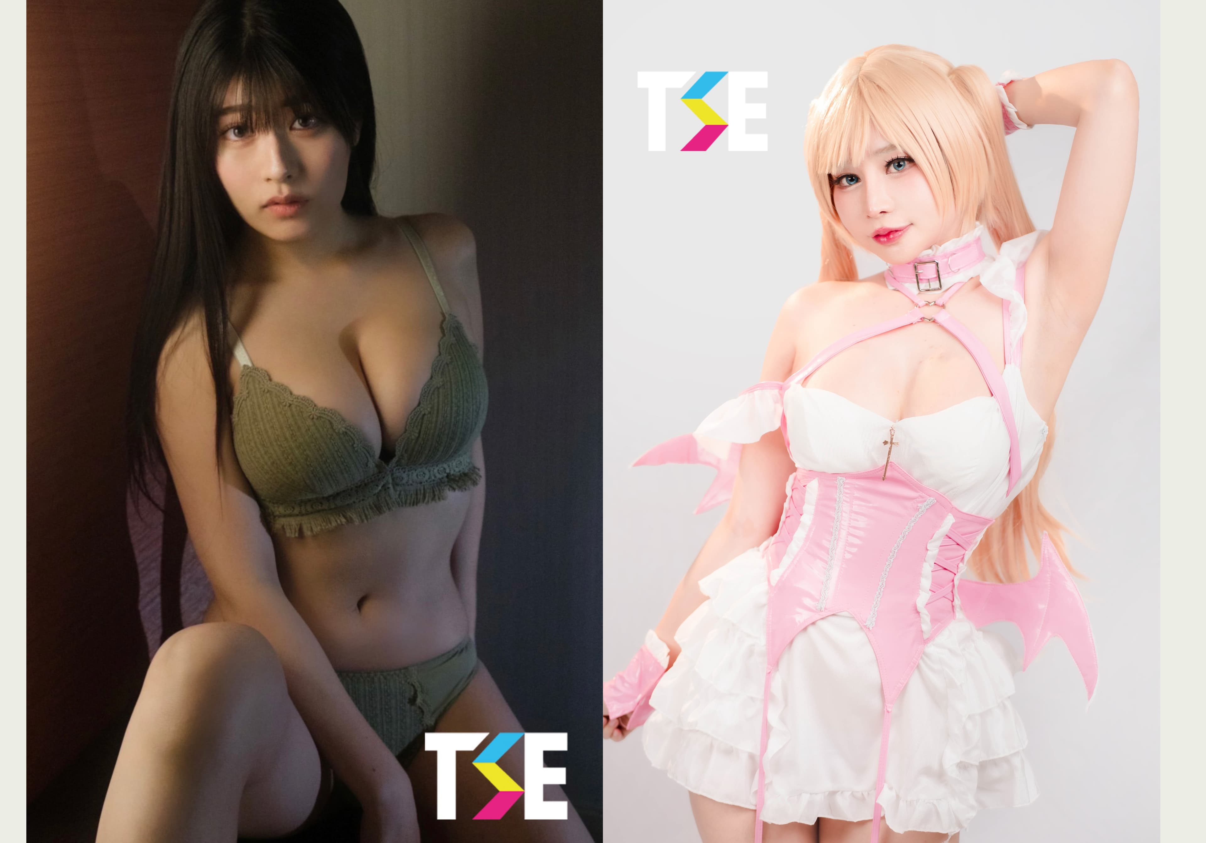 療癒系H罩杯寫真偶像千歲吉野,和泰國頂級性感coser Meenfox也將在TSE台灣寫真博覽會與粉絲近距離互動。(JKF提供)