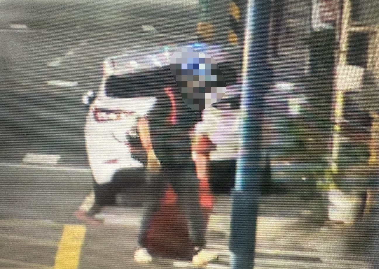 警方逮捕涉嫌棄置男屍的嫌犯。(翻攝畫面)