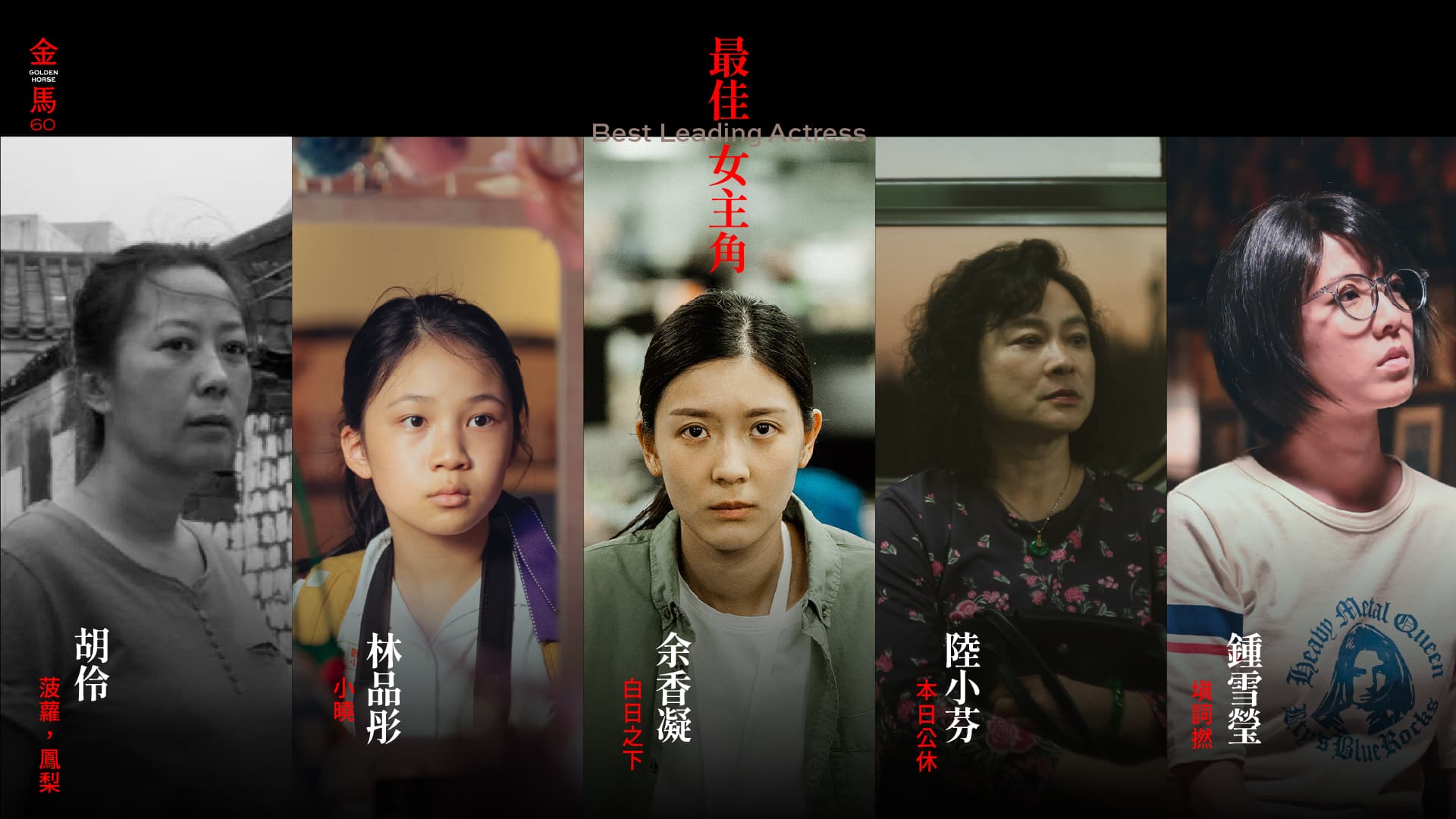 最佳女主角入圍名單出爐。(翻攝自金馬影展 TGHFF臉書)