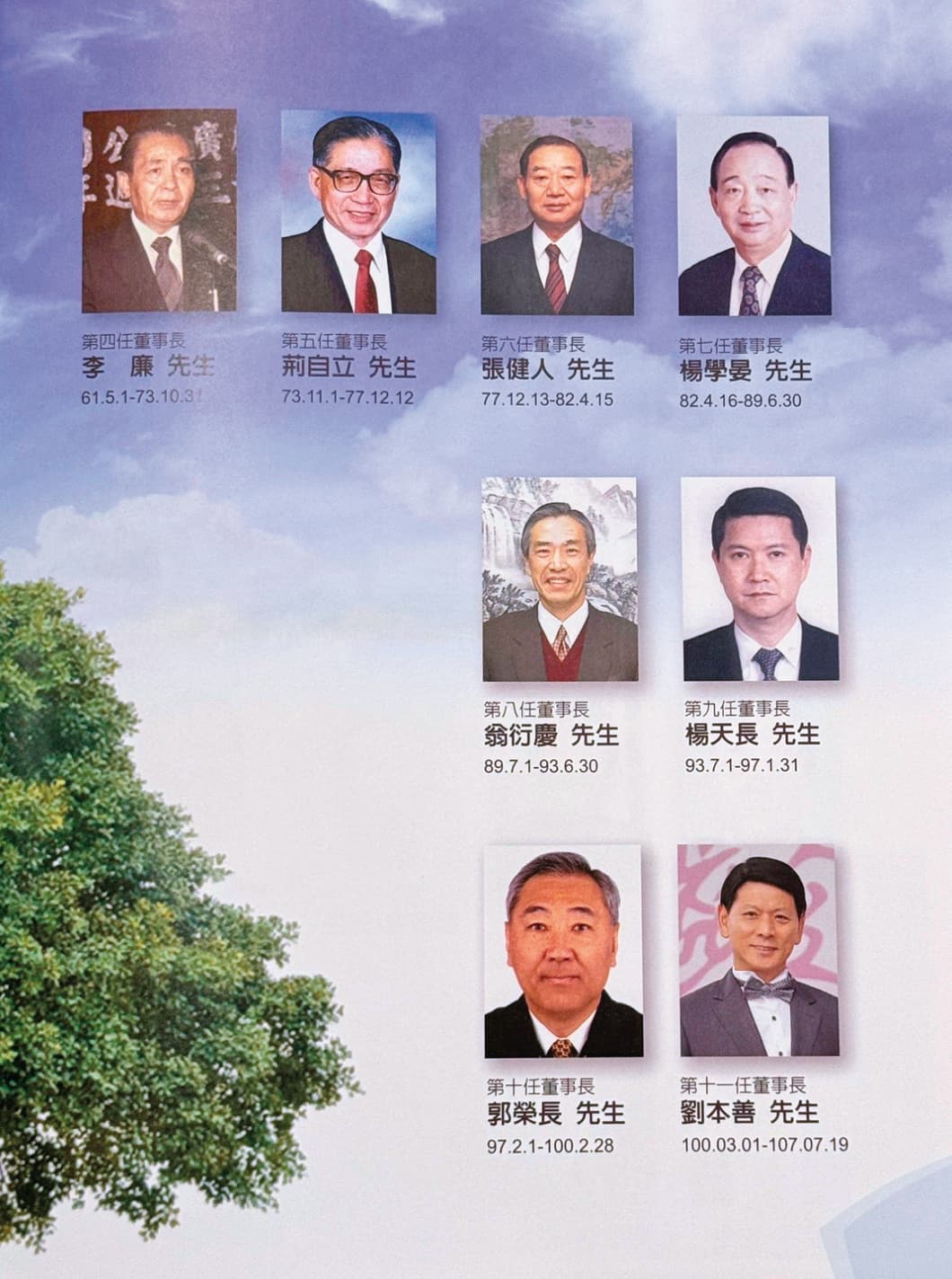 正聲董事長幾乎都是軍情局副局長退役轉任,軍方色彩濃厚。(讀者提供)