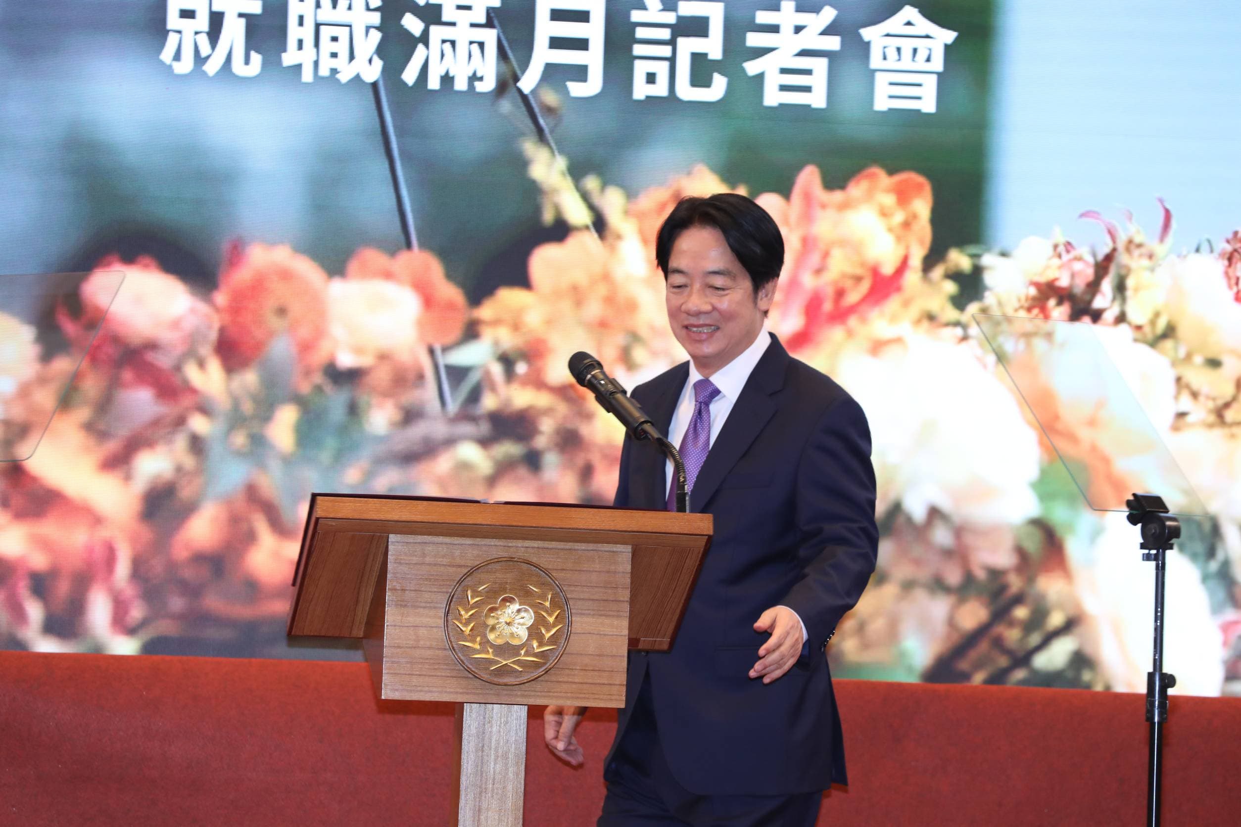 賴清德今召開滿月記者會,對於兩岸問題多有回應。