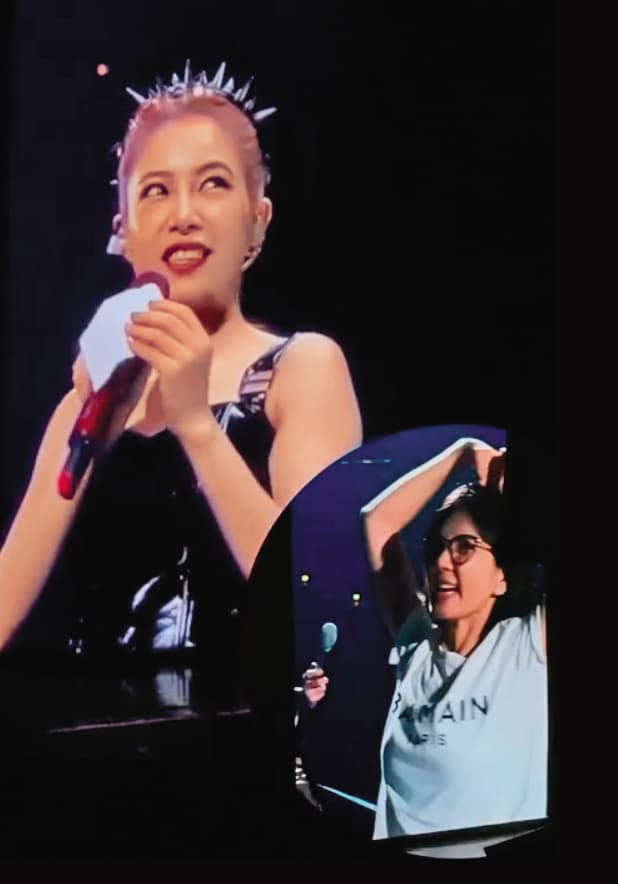 Ella(右)到場力挺,讓徐懷鈺(左)十分感動。(翻攝自Ella IG)