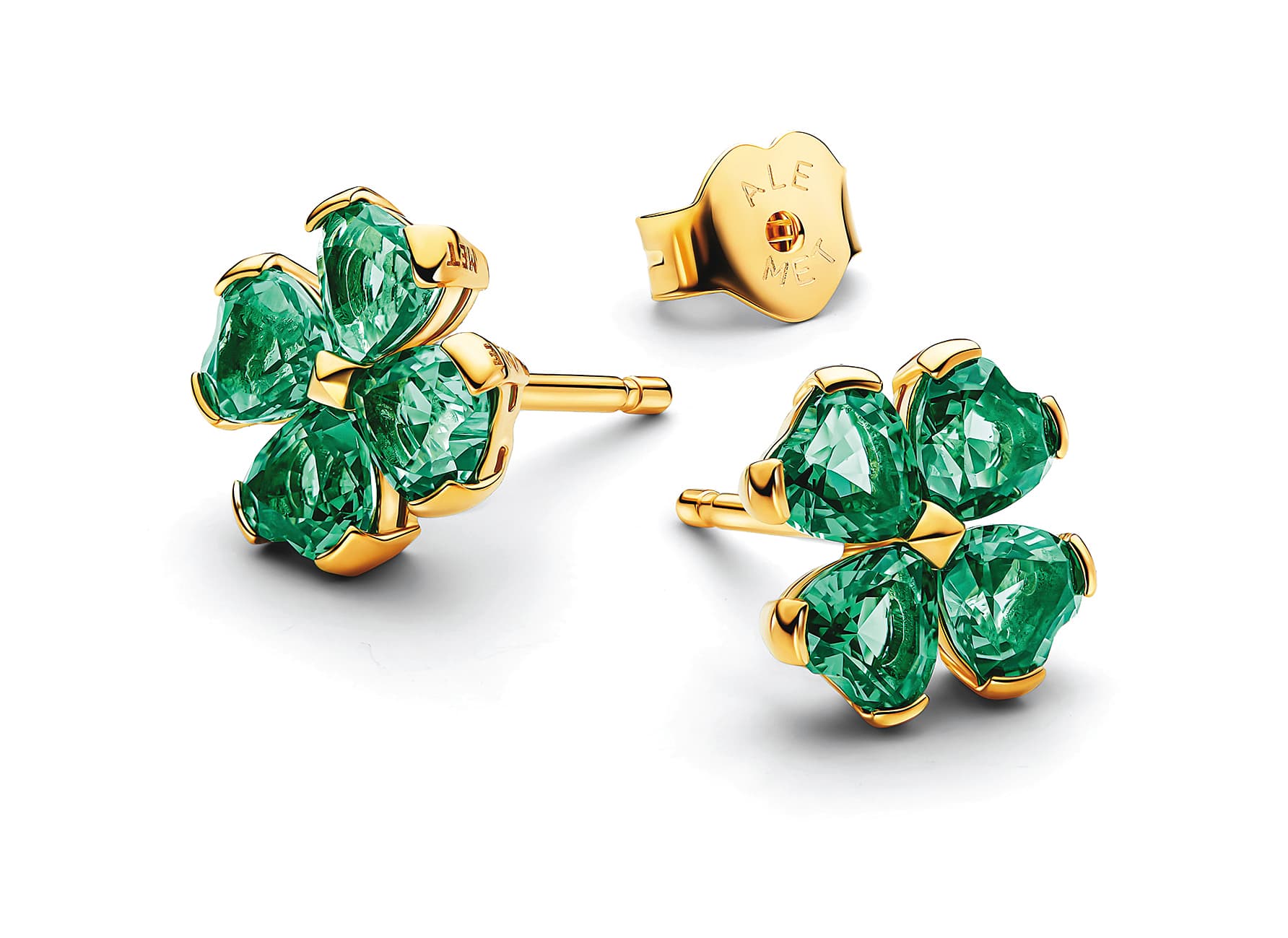 璀璨幸運草耳環 NT$5,580。(PANDORA提供)