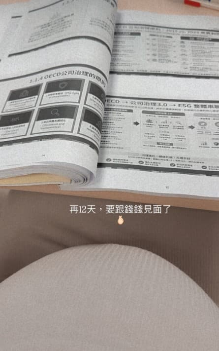 黃沐妍肚中胎兒「錢錢」再過12天就要誕生了。（翻攝自黃沐妍-小豬﻿臉書）
