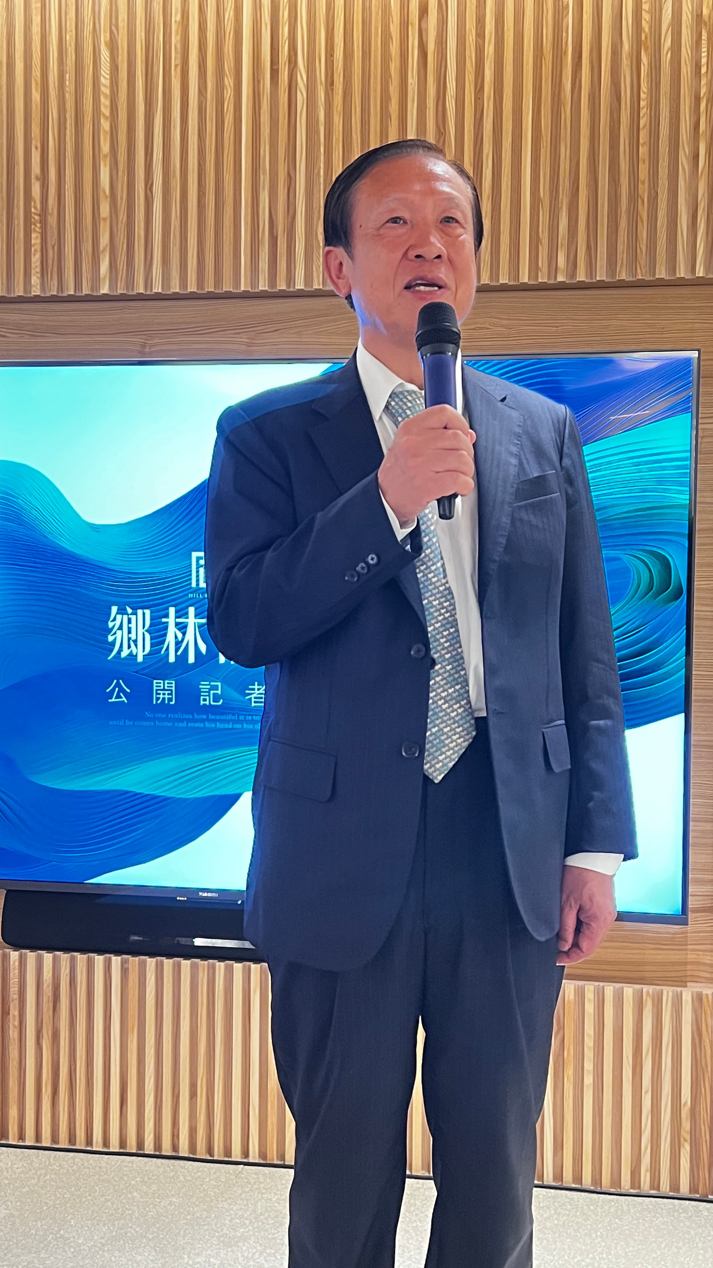 鄉林集團董事長賴正鎰預期,明年蛋黃區房價持平、蛋白區則有10~15%下修。(鄉林集團提供)