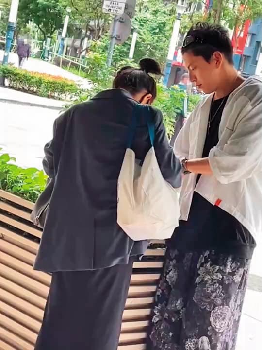 今年中,本刊讀者還提供王大陸與女友蔡卓宜的熱戀畫面,沒想到之後隨即爆出分手。(讀者提供)