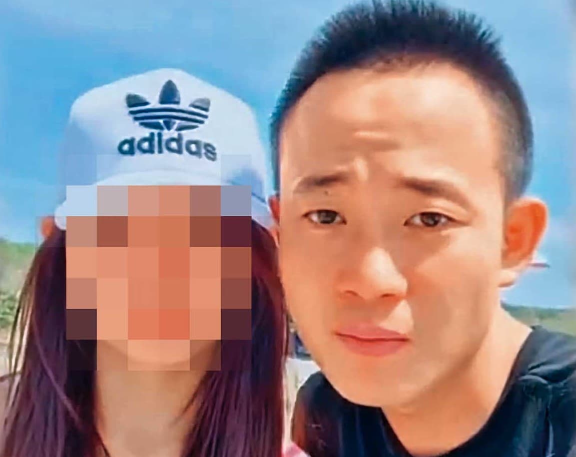 洪男(右)在生日當天與賴姓女友(左)發生口角後,竟夥同好友吳男聯手殺害賴女。(翻攝洪女臉書)