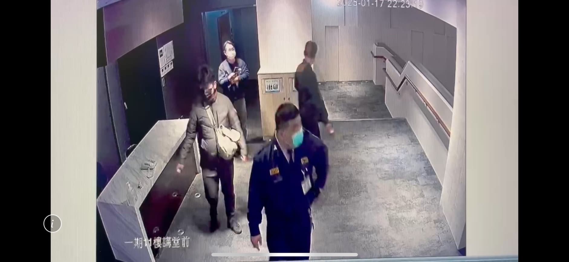 警員會同院方保全在院區內巡邏。（彰基提供）