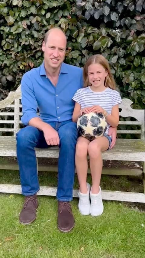 威廉王子和夏綠蒂公主,父女關係相當好。(翻攝princeandprincessofwales IG)
