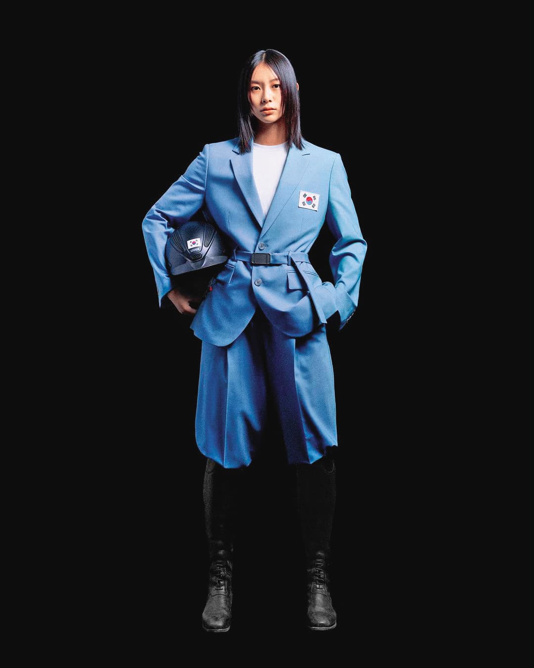 韓國隊服以醒目的國旗搭配天藍色系,卻被網友吐槽有點像囚服(翻攝自Musinsa Standard IG)