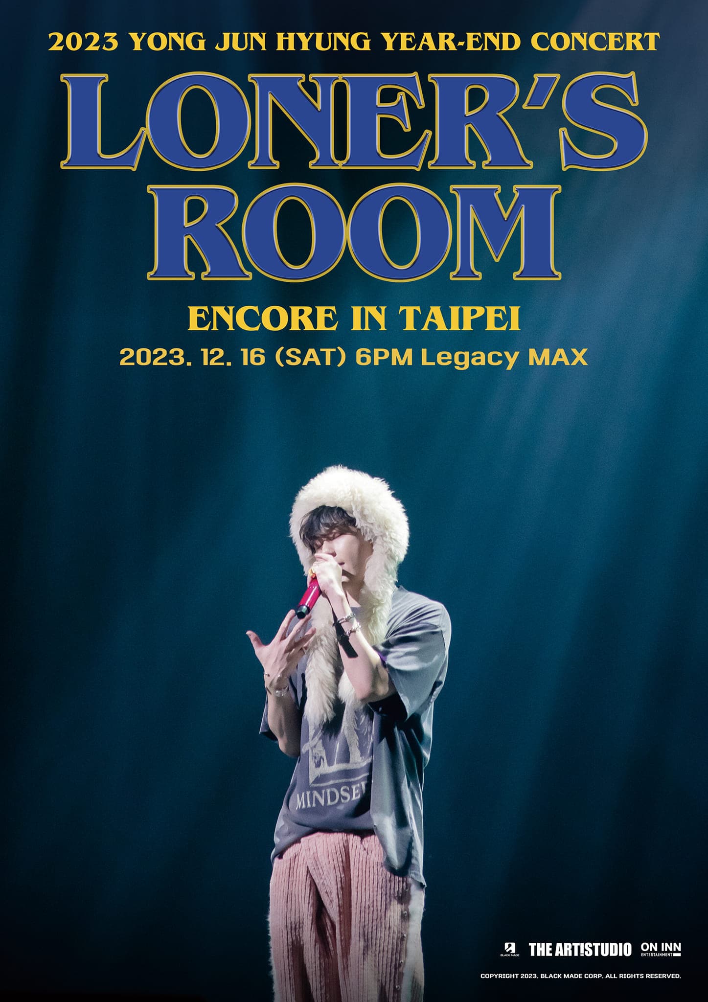 龍俊亨粉絲演唱會安可場將於12月16日舉行。(TheArtistudio得藝室策劃提供)