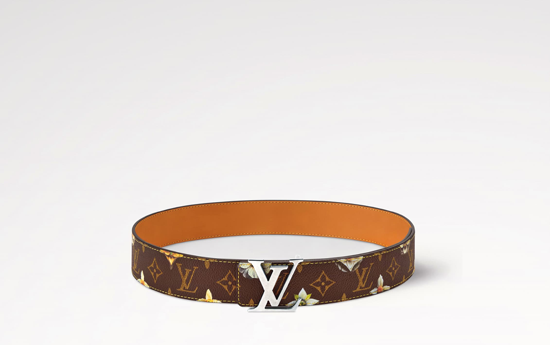 Initiales Monogram花卉雙面皮帶。NT$23,700