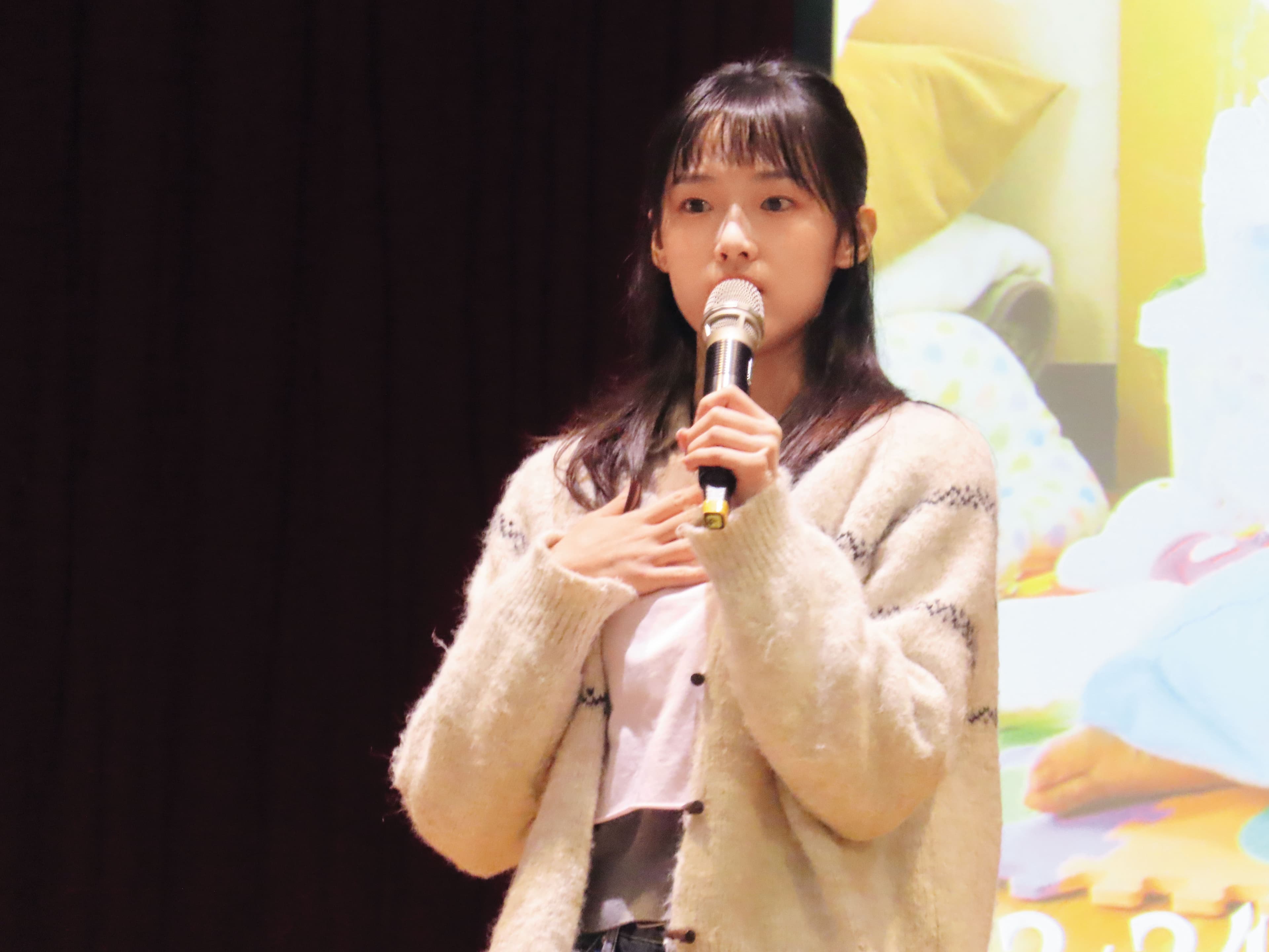 演員何曼希(圖)演的原型人物是簡碧燕。(鄧玉瑩攝)