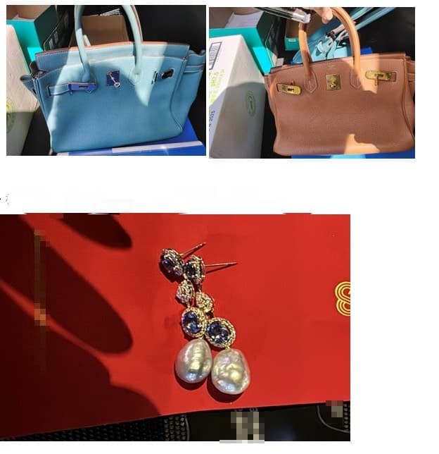 林女以名牌包、珠寶抵債,經鑑定後發現是假貨、劣質品。(讀者提供)