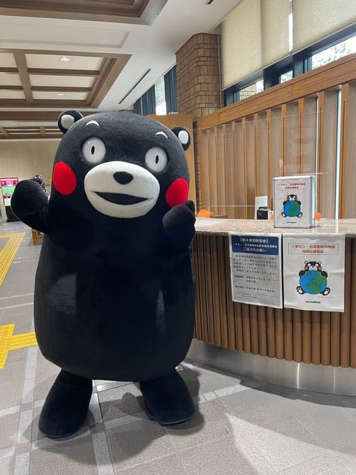 熊本熊為花蓮強震募款。(翻自熊本熊X平台)