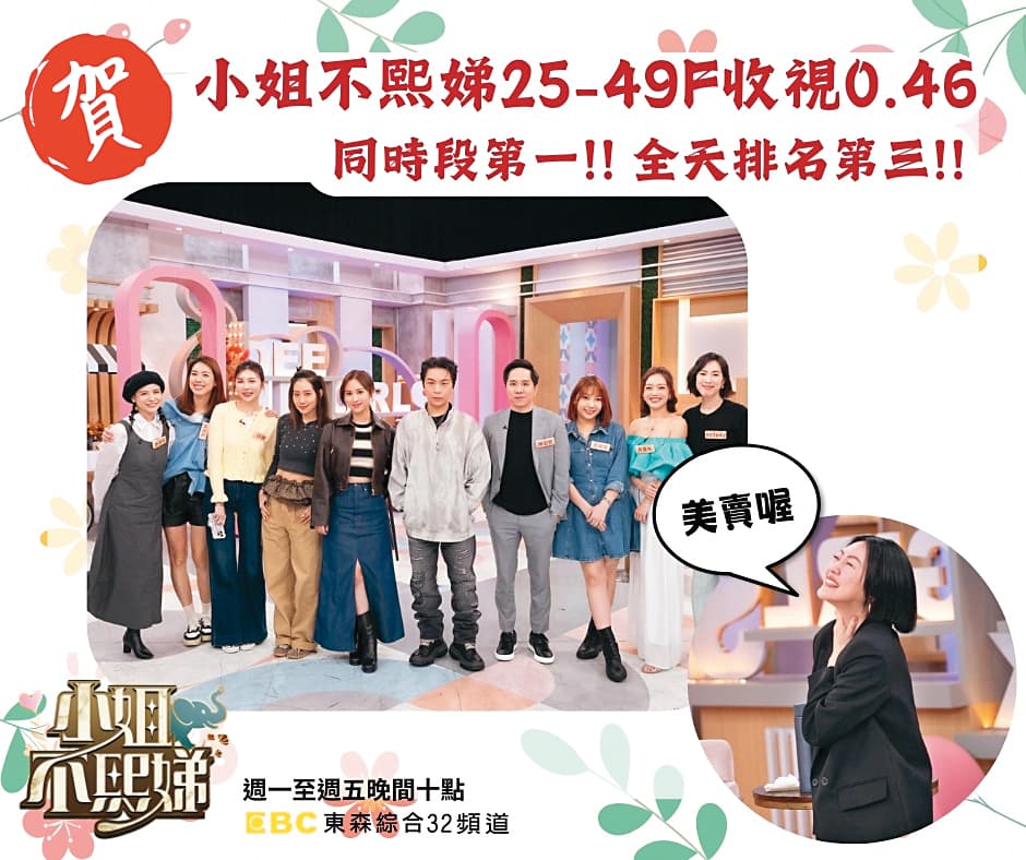 《小姐不熙娣》上個月還慶祝收視率創同時段第一。(翻攝自《小姐不熙娣》臉書)