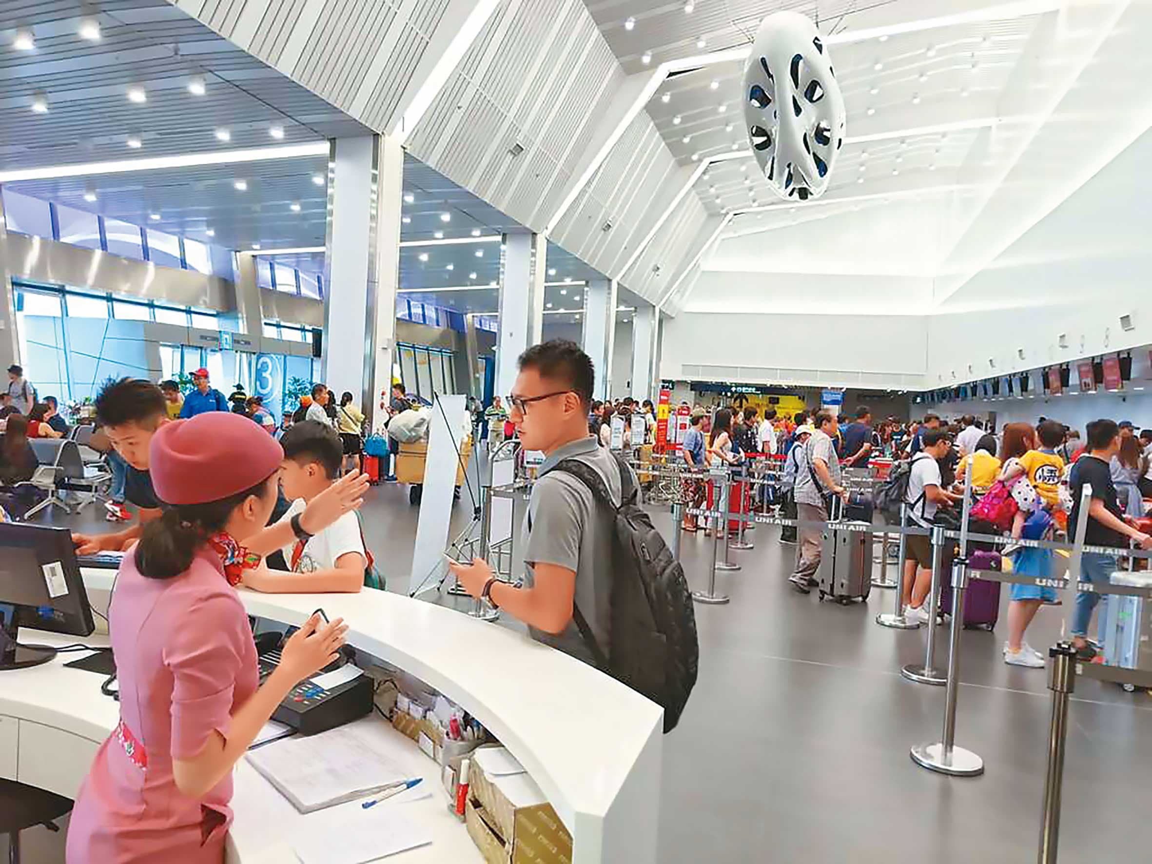 台中國際機場是中部對外的門戶,現今航線增至26條,旅客量持續上升。(台中市政府提供)