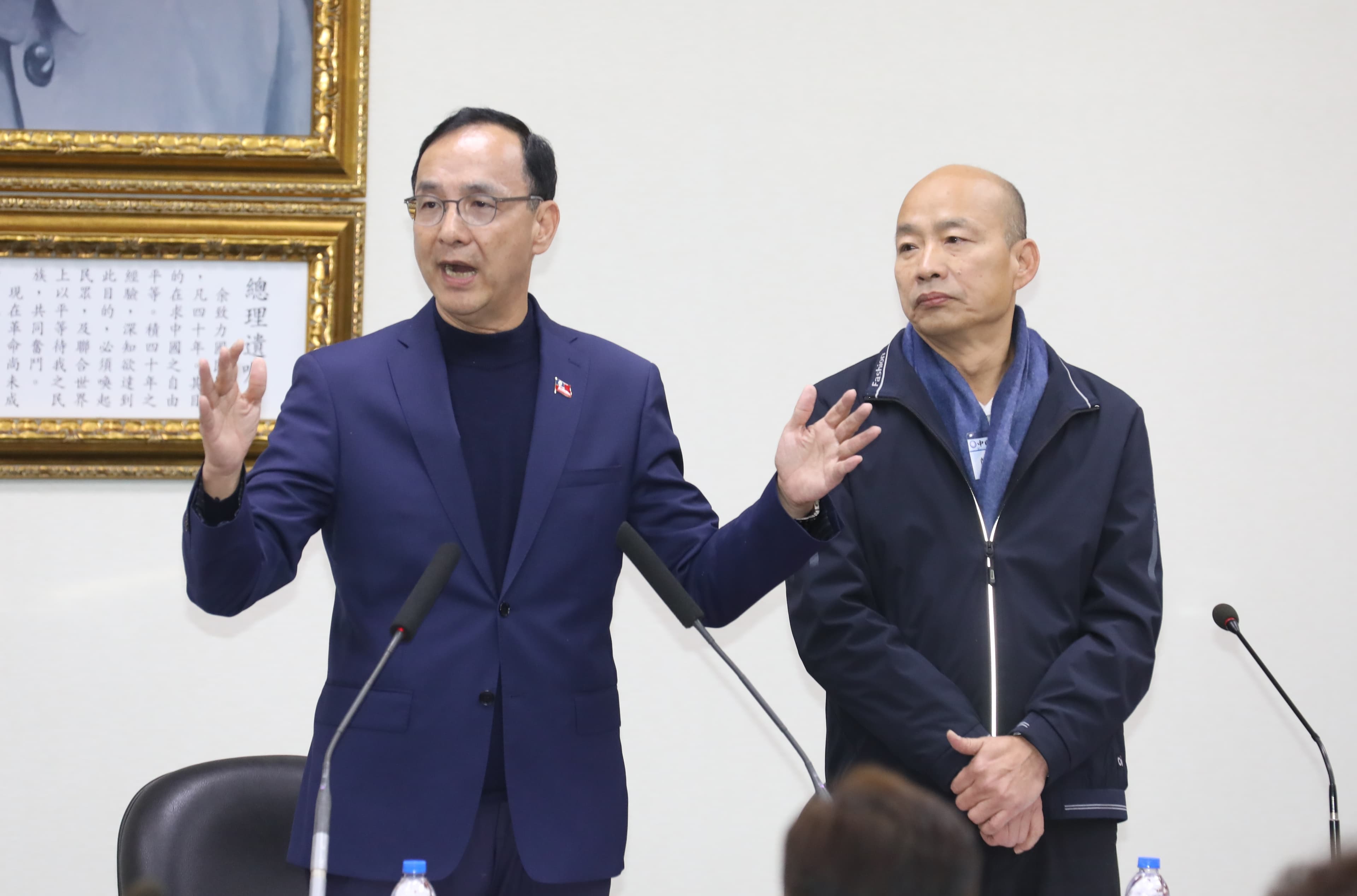 朱立倫說「給我一個院長韓國瑜」是大家的共同心聲。