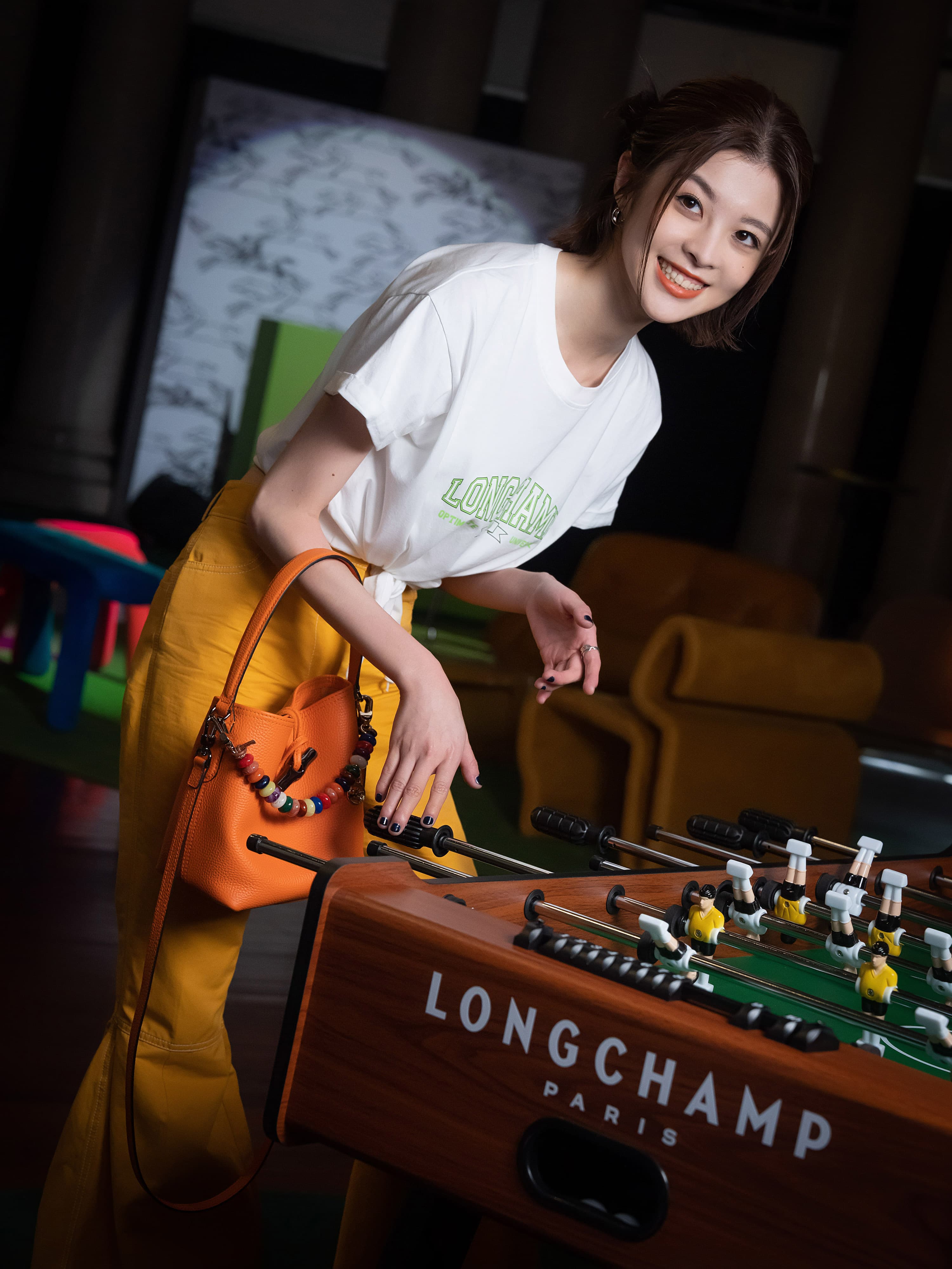 詹子萱坦言第一次出席時尚活動讓她有點緊張。(LONGCHAMP提供)