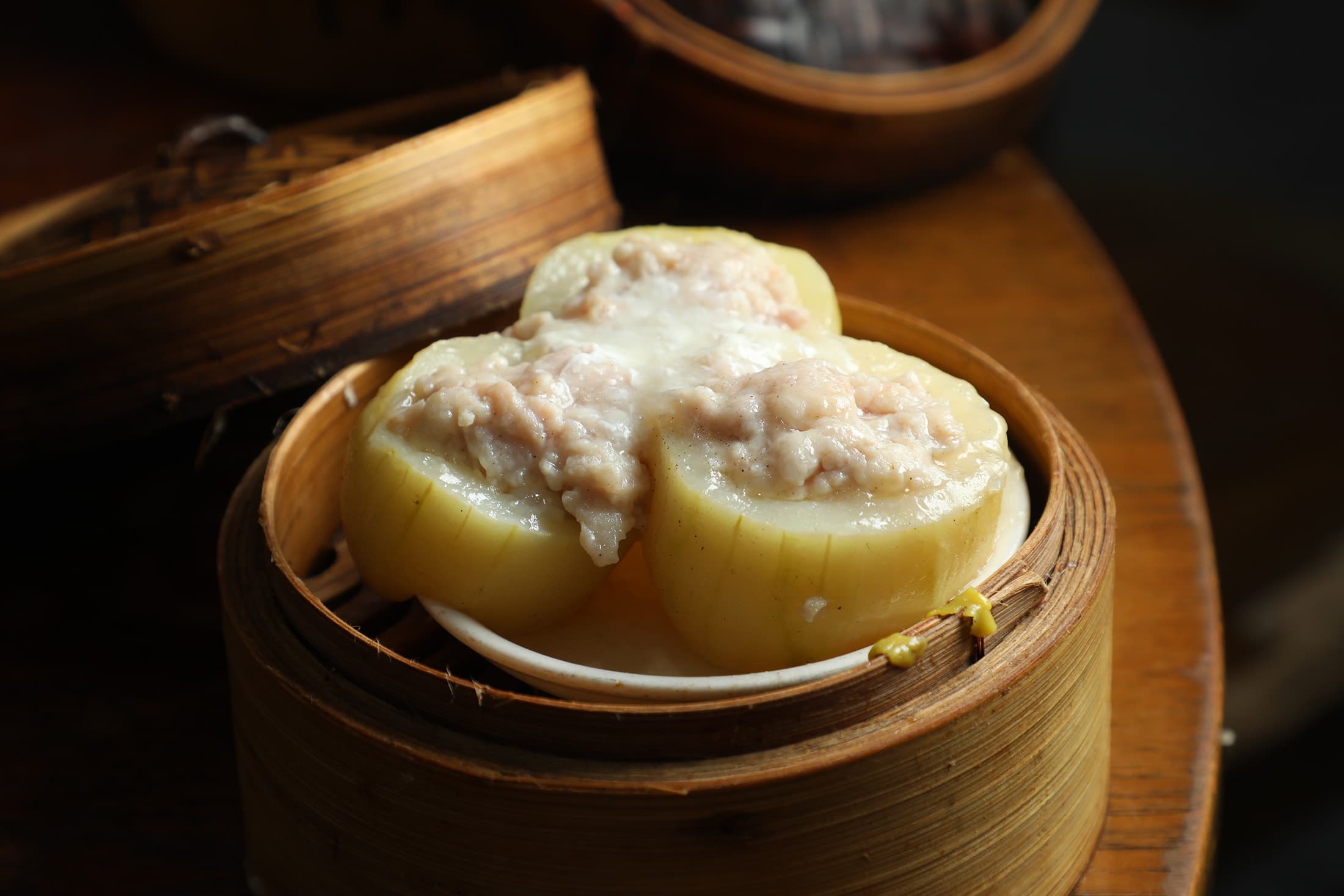 風味清爽的「櫛瓜堡」,是點心區的驚喜之作。(港幣26元/份,約NT$99)