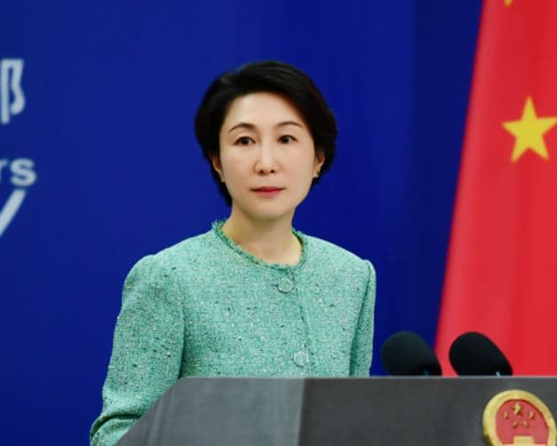 中國外交部發言人毛寧。(翻攝中國外交部)